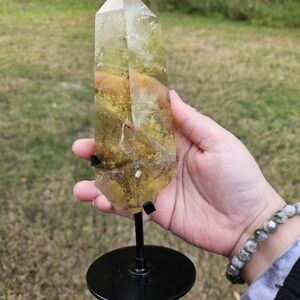 citrine tower with stand